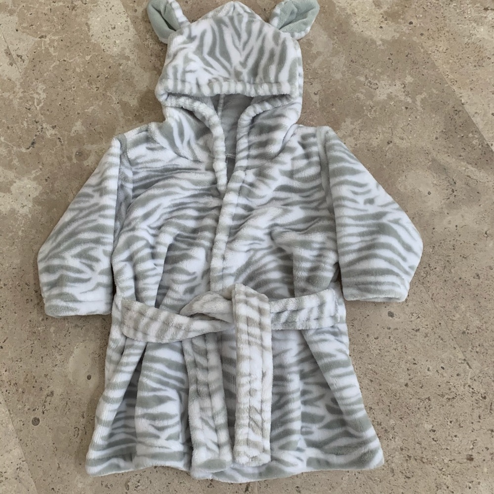 HB Bathrobe with Zebra pattern